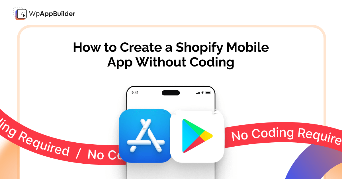 No-code mobile app builder dashboard for Shopify